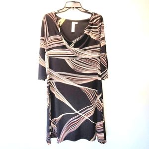Emma & Michelle Vintage 3/4 Sleeve Retro Style Dress